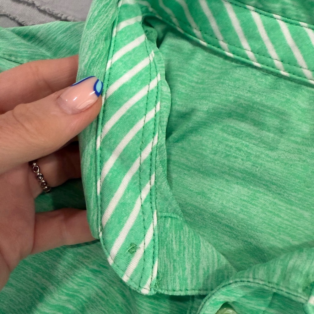 Three Sixty Six Men's Athletic Green Polo Shirt - Picture 9 of 10